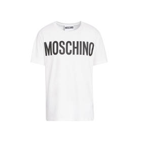 MOSCHINO 莫斯奇诺 字母 logo 男士短袖T恤 白色 0705 0240 1001