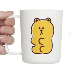 韩国 可爱 Line Friends果冻棕色水杯360mlJPY带授权招加盟代理