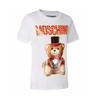 MOSCHINO 莫斯奇诺 圣诞熊 字母图案 女士棉质T恤 白色 0708 0540 3001 商品缩略图3