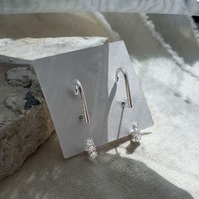 韩国Wingbling 闪闪单色金银两用耳环Olive YoungJPY带授权招加盟代理