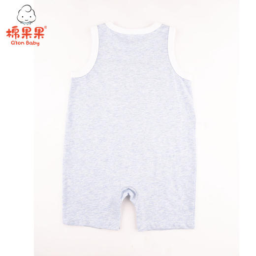 棉果果夏季男童氨棉汗布背心连体衣连身衣哈衣M212724221340 商品图1