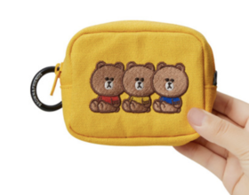 韩国 可爱 Line Friends布朗大学黄色多用袋（S）JPY带授权招加盟代理