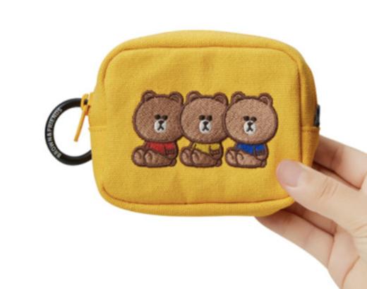 韩国 可爱 Line Friends布朗大学黄色多用袋（S）JPY带授权招加盟代理 商品图0