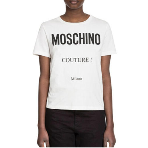 MOSCHINO 莫斯奇诺 男士T恤字母印花圆领短袖 0707 5240 1002 商品图1