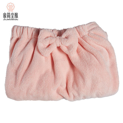 家减尘除蝴蝶结经编珊瑚绒浴裙J8150家居清洁新品（颜色随机） 商品图4
