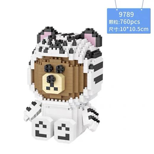 俐智微钻大方盒系列儿童盲盒拼装积木动漫 商品图4