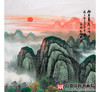 侯志明《旭日东升山河壮》68*138cm 山水竖幅作品 玄关/客厅挂画 商品缩略图4