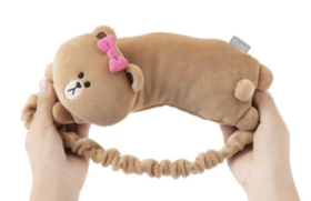 韩国 可爱 Line Friends巧克力娃娃睡眠眼罩JPY带授权招加盟代理