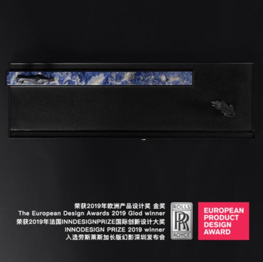 原创设计轻奢现代简约天然整块乌金石大茶盘北欧高档带排水式茶台大者01玻利维亚蓝 商品图0