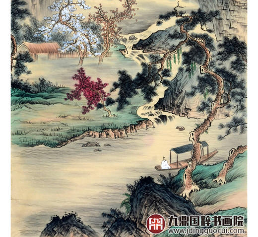 侯志明《仿古山水作品》68*138cm 山水竖幅作品 玄关/客厅挂画 商品图5