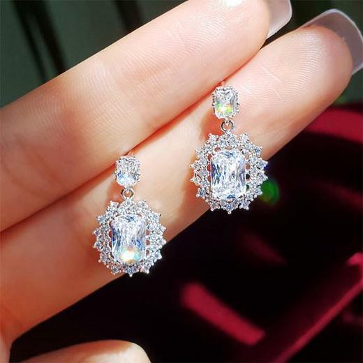 韩国Wingbling Maria耳环（银色）明星同款超闪钻石Olive YoungJPY带授权招加盟代理 商品图0