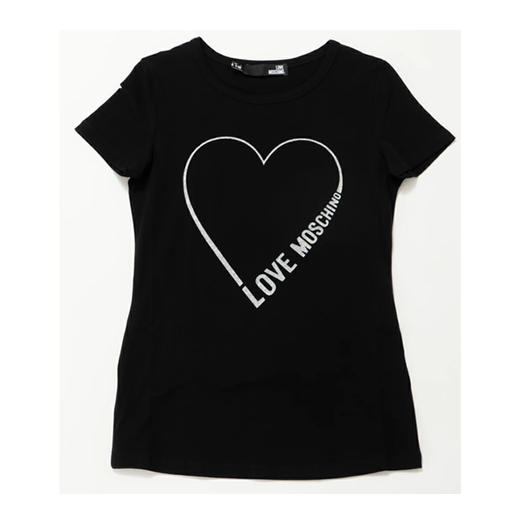 MOSCHINO/莫斯奇诺 女士T恤 圆领黑色 W4F7 339E 2011 C74 商品图0