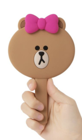 韩国 可爱 Line Friends Choco Face硅胶手镜JPY带授权招加盟代理