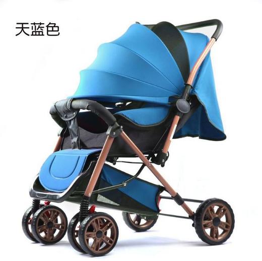 【婴儿车】可坐可躺轻便折叠四轮避震新生儿婴儿车手推车 商品图6