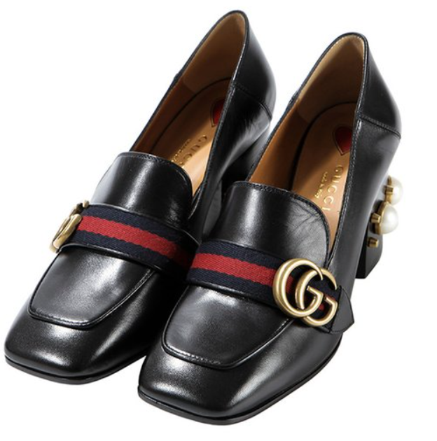 奥莱[Gucci]（425943 CQXM0 1061）女士中跟珍珠乐福鞋19FWJPY带授权招加盟代理