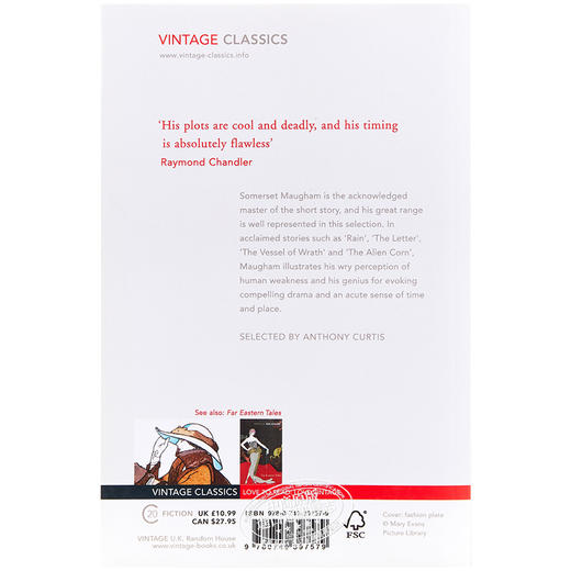 预售 【中商原版】【英文原版】Short Stories 毛姆短篇小说/Vintage Classics 商品图1