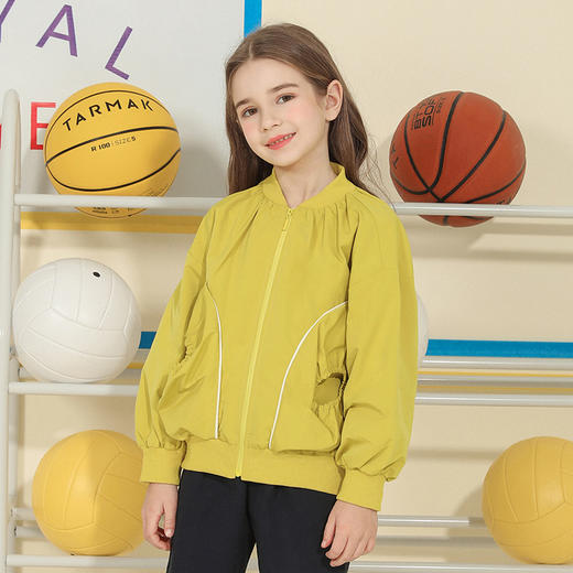 【立体口袋夹克外套】mettekids童装牛油果防风夹克女童春新款棒球服外套 商品图4