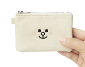 韩国 可爱 Line Friends Cony柔软皮革迷你口袋JPY带授权招加盟代理