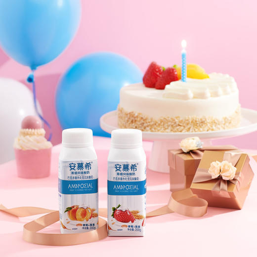 【官方指定合作商】伊利安慕希黄桃燕麦草莓燕麦仁酸奶早餐牛奶200g*10瓶/箱 商品图2