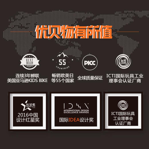 【优贝】优贝儿童自行车小天鹅12/14/16/18英寸3岁5岁6岁女宝宝童车自行车 商品图3