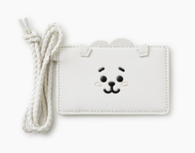 韩国 可爱 Line Friends BT21 RJ两口袋项链卡钱包JPY带授权招加盟代理