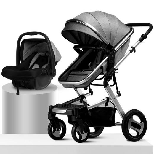 【婴儿车】高景观婴儿手推车可坐躺四轮避震折叠双向bb宝宝儿童婴儿车 商品图0