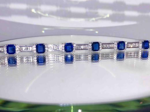 「天青水蓝」蓝宝石手链 商品图2