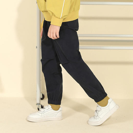 【弹力精纺棉】mettekids童装仙人掌印花休闲长裤男女童运动裤子 商品图2