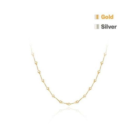 韩国Wing Bling翼金光闪闪单链项链金色银色送女友Olive YoungJPY带授权招加盟代理 商品图1