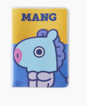 韩国 可爱 Line Friends BT21 MANG彩色透明护照盒JPY带授权招加盟代理