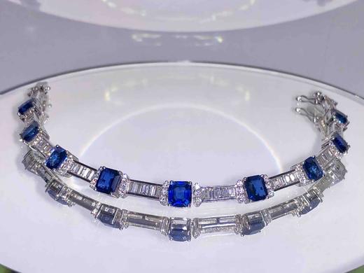 「天青水蓝」蓝宝石手链 商品图1