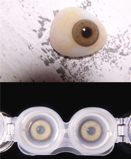 B022迪拜棕（硅水凝胶）约14.2mm【瞳孔偏大可能会挡视线，介意慎拍】 商品图0