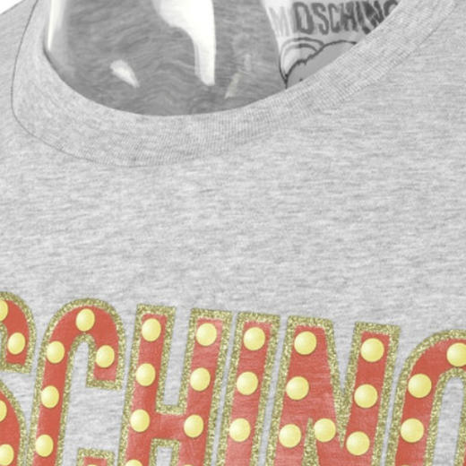 MOSCHINO 莫斯奇诺 西装熊男士T恤 字母图案 灰色 0708 0240 1485 商品图2