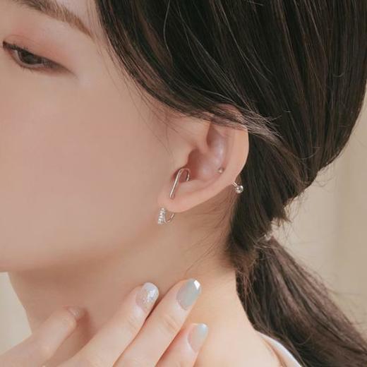 韩国Wingbling 闪闪单色金银两用耳环Olive YoungJPY带授权招加盟代理 商品图1