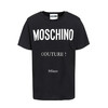 MOSCHINO 莫斯奇诺 女士圆领短袖T恤 字母印花 黑色 0709 0540 2555 商品缩略图0