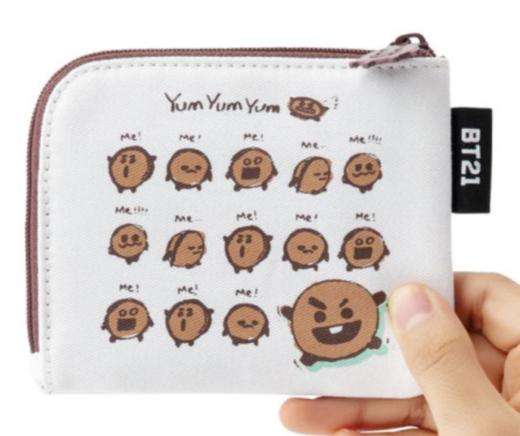 韩国 可爱 Line Friends BT21 SHOOKY卡袋JPY带授权招加盟代理 商品图0