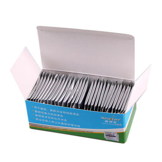 【厂家直发】鼻可乐成人洗鼻剂续量装30袋/60袋/120袋（不含洗鼻器）适用于240ml洗鼻器 商品图0