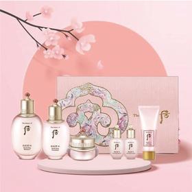 韩国 WHOO后 拱辰享水沄保湿6件套 套盒 (精华水150ml+20ml+乳110ml+20ml+面霜30ml+洗面奶13ml)