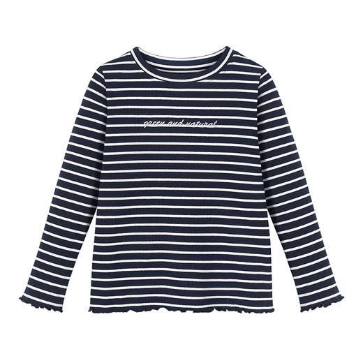 【防皱透气棉】mettekids童装条纹长袖T恤女童春新款荷叶边打底衫 商品图6