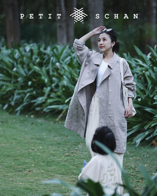 PETIT SCHAN小闪 CLO#016 Gone with the wind 飘 水洗盐缩纯亚麻面料面料休闲风衣 商品图12