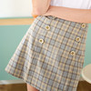 欧芮儿新品职场女装格子短裙A字裙半身裙高腰 商品缩略图0