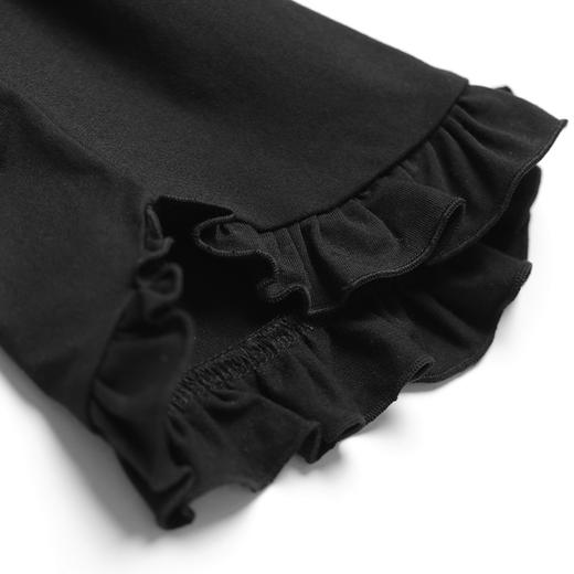 【弹力防皱】mettekids童装不规则荷叶边七分裤女童春新款休闲裤 商品图5