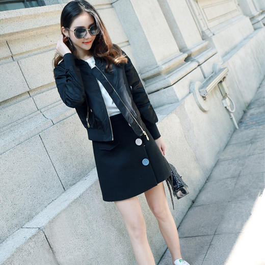 裁缝学苑AG130 棒球服装纸样短款夹克外套女装做衣服裁剪打版图 商品图2