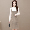 YWE  21CB77气质优雅格子修身显瘦连衣裙 商品缩略图1