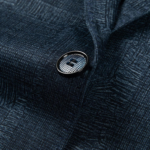 罗蒙西装男外套春夏款休闲暗花潮男弹力小西装单西服开衫 商品图6