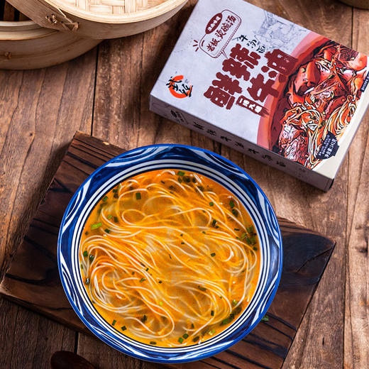 鲜辣牛油牛肉银丝面   （141g*5盒） 商品图0