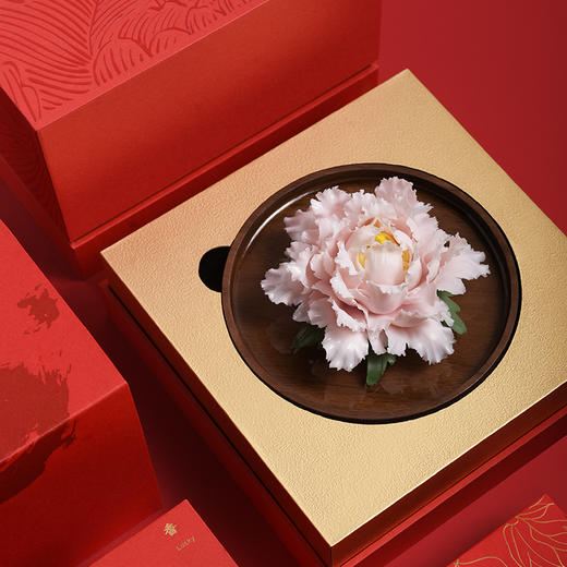 雪松牡丹瓷韵礼盒 ，揽入雪松味牡丹，清逸祥瑞 商品图0