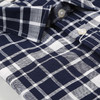 【纯棉蓝白格纹衬衫】 71211017 男士衬衣 商品缩略图4