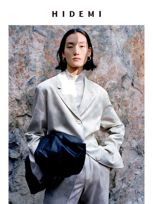 HIDEMI 印花系列三件套 口袋西装/高领打底/长裤 商品图2