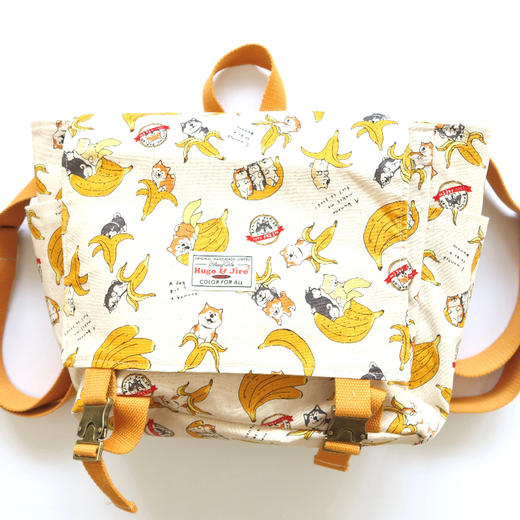 HUJI祤集Carton小盒子双肩包插画香蕉阿柴 商品图1